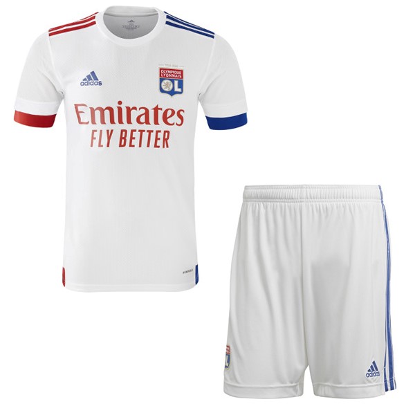 Camiseta Lyon 1ª Niños 2020-2021 Blanco